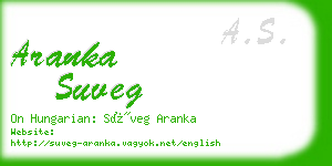 aranka suveg business card